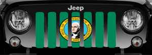Washington State Flag Jeep Grille Insert