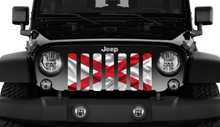 Waving Alabama State Flag Jeep Grille Insert
