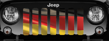 Waving German Flag Jeep Grille Insert