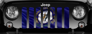 Waving Kentucky State Flag Jeep Grille Insert