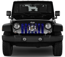 Waving Kentucky State Flag Jeep Grille Insert