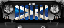 Waving Scotland Flag Jeep Grille Insert