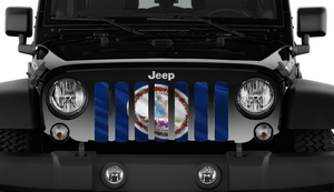 Waving Virginia State Flag Jeep Grille Insert