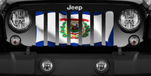 Waving West Virginia State Flag Jeep Grille Insert