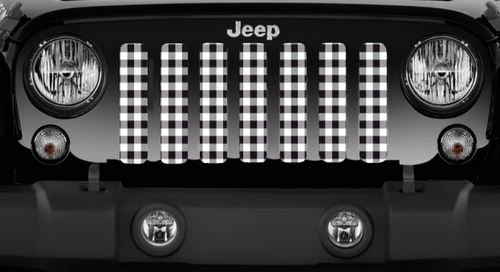 White Buffalo Plaid Grille Insert