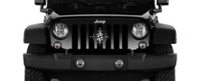 White Compass Jeep Grille Insert