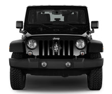 White Compass Jeep Grille Insert