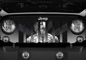 DOUBLE SIDED Wolverine - CUSTOM Jeep Grille Insert