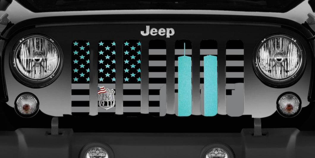 World Trade Center Teal Tribute Jeep Grille Insert