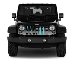 World Trade Center Teal Tribute Jeep Grille Insert
