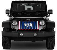 Wyoming State Flag Jeep Grille Insert
