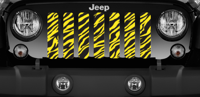 Yellow Zebra Print Grille Insert