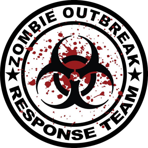 Zombie Outbreak Bio Hazard Blood Splatter Spare Tire Cove