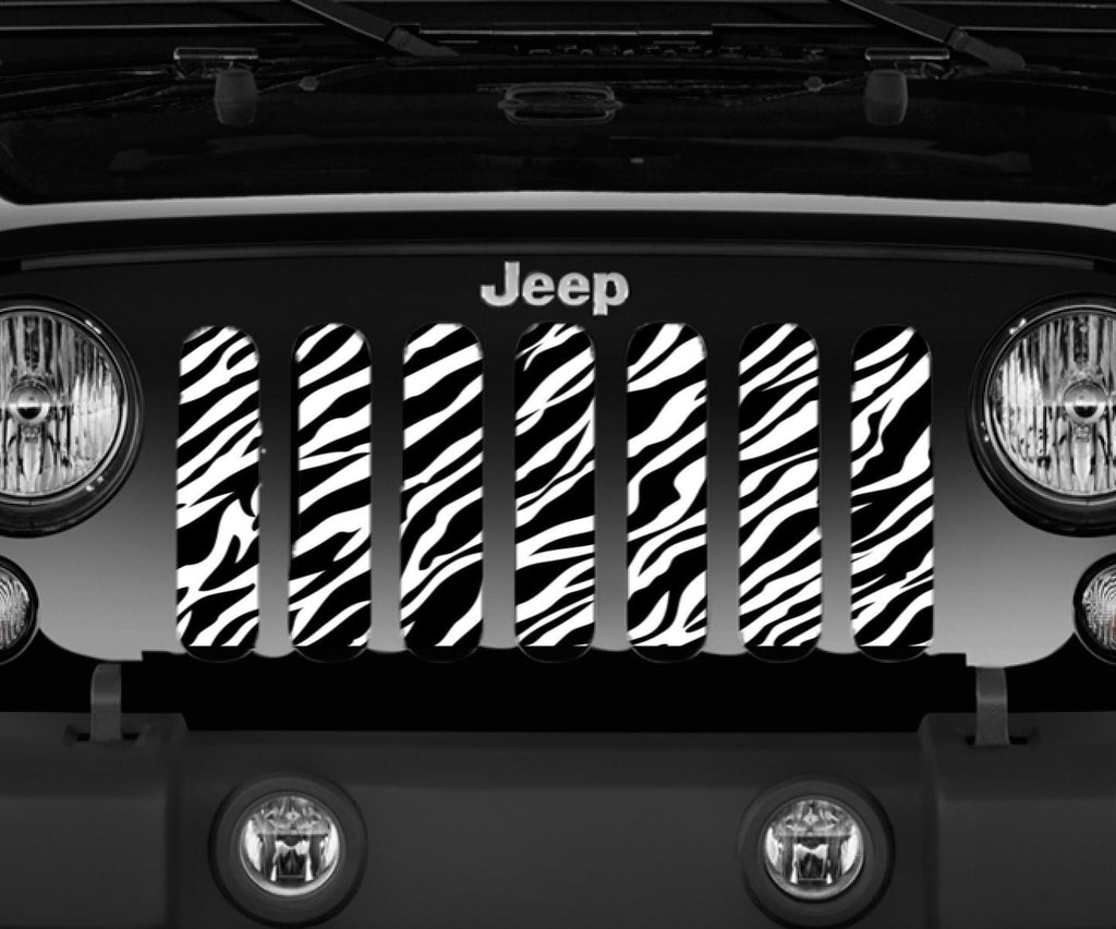 Jeep Wrangler Zebra Print Grille Insert Dirty Acres