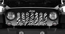Zebra Print Jeep Grille Insert