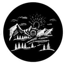 A Distant Mountain Awaits Spare Tire Cover
