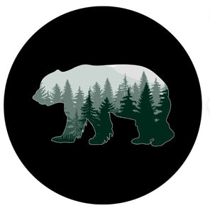 Bear In The Woods Spare Tire Cover