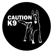 Belgian Malinois Caution K9 Spare Tire Cover