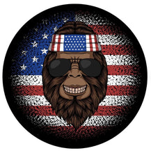 Bigfoot Hippie Bandana American Flag Spare Tire Cover