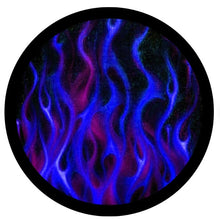 Blue Fire Flames Spare Tire Cover