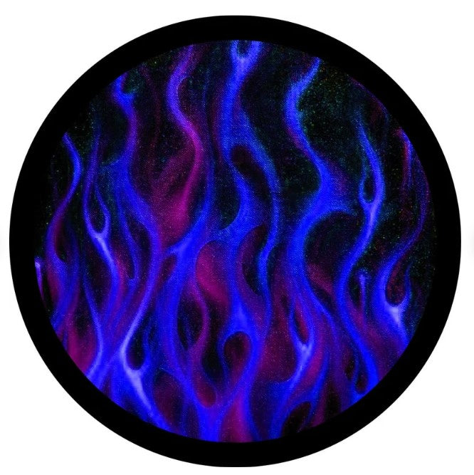 Blue Fire Flames Spare Tire Cover