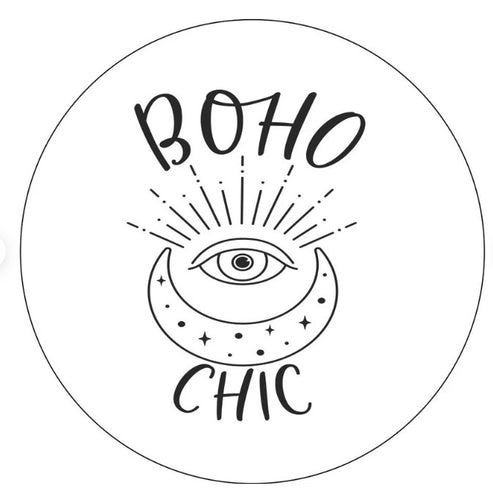 Boho Chic Moon White Spare Tire Cover