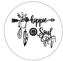 Boho Hippie Soul Flower & Arrow White ( Any Color) Spare Tire Cover
