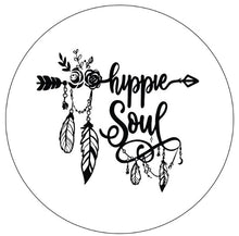 Boho Hippie Soul Flower & Arrow White ( Any Color) Spare Tire Cover