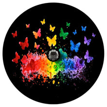 Butterfly Rainbow Watercolor Spare Tire Cover