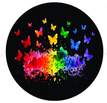 Butterfly Rainbow Watercolor Spare Tire Cover