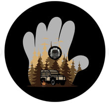 Camping By The Fire Wave Spare Tire Cover