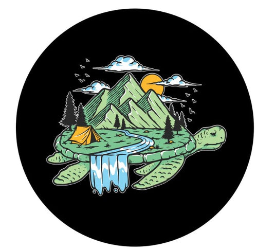 Camping On Turtle Island Unique Spare Tire Cover