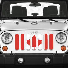 Jeep grille insert - Canada - red and white