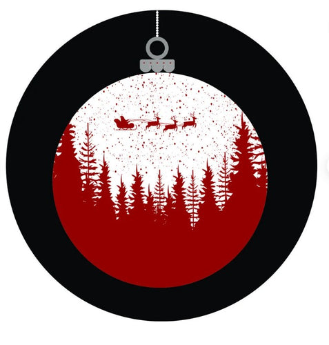 Christmas Globe Tree Ornament Spare Tire Cover