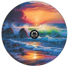 Colorful Beach Sunset Spare Tire Cover