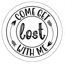 Come Get Lost With Me With Arrows White Spare Tire Cover