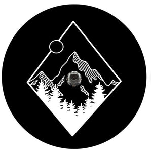 Diamond Mountain High In The Tree Tops Spare Tire Cover