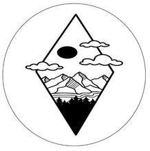 Diamond Mountain In The Clouds White Spare Tire Cover