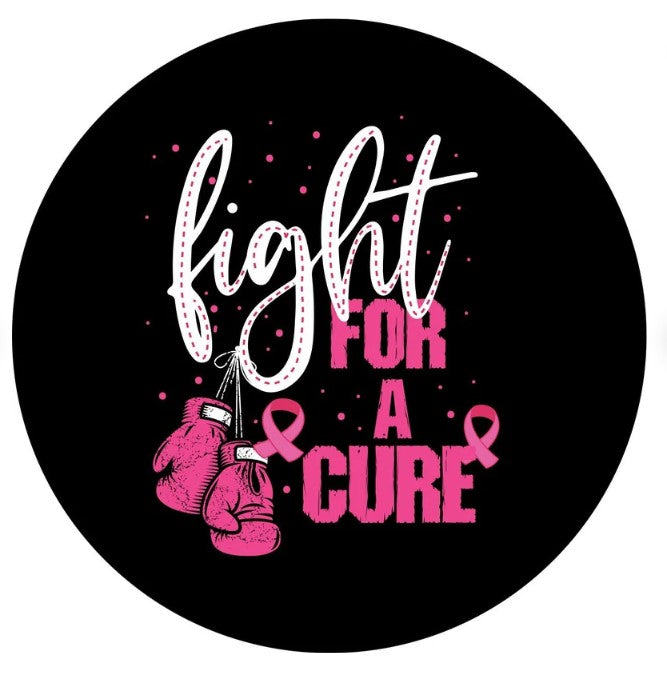 Fight For A Cure Cancer Awareness Spare Tire Cover