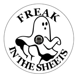 Freak In The Sheets Funny Ghost White Spare Tire Cover