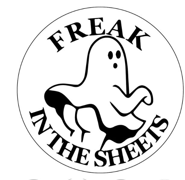 Freak In The Sheets Funny Ghost White Spare Tire Cover