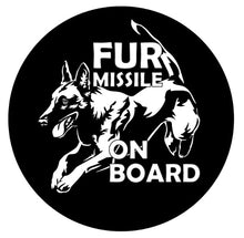 Fur Missile On Board Belgian Malinois Spare Tire Cover