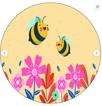 Happy Bees With Flowers Spare Tire Cover
