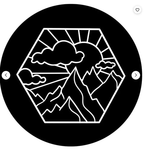 Hexagon Mountain Spare Tire Cover