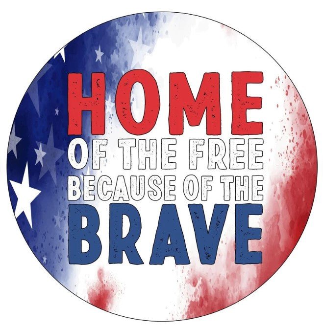 Home Of The Free Because Of The Brave American Flag Spare Tire Cover
