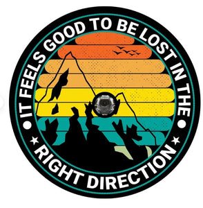It Feels Good To Be Lost Mountain Landscape Spare Tire Cover