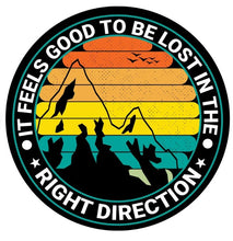 It Feels Good To Be Lost Mountain Landscape Spare Tire Cover