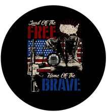 Land Of The Free Home Of The Brave Military Honor Spare Tire Cover
