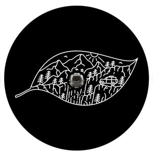 Leaf In The Mountains With SUV (Any Color) Spare Tire Cover