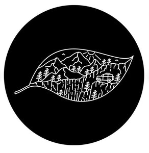Leaf In The Mountains With SUV (Any Color) Spare Tire Cover